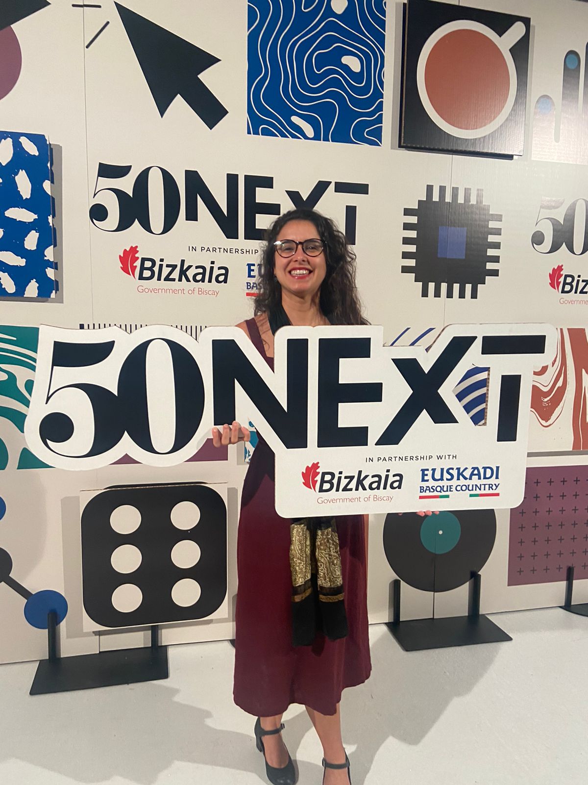 Mariana Aleixo no dia da premia&ccedil;&atilde;o, em Bilbao, na Espanha